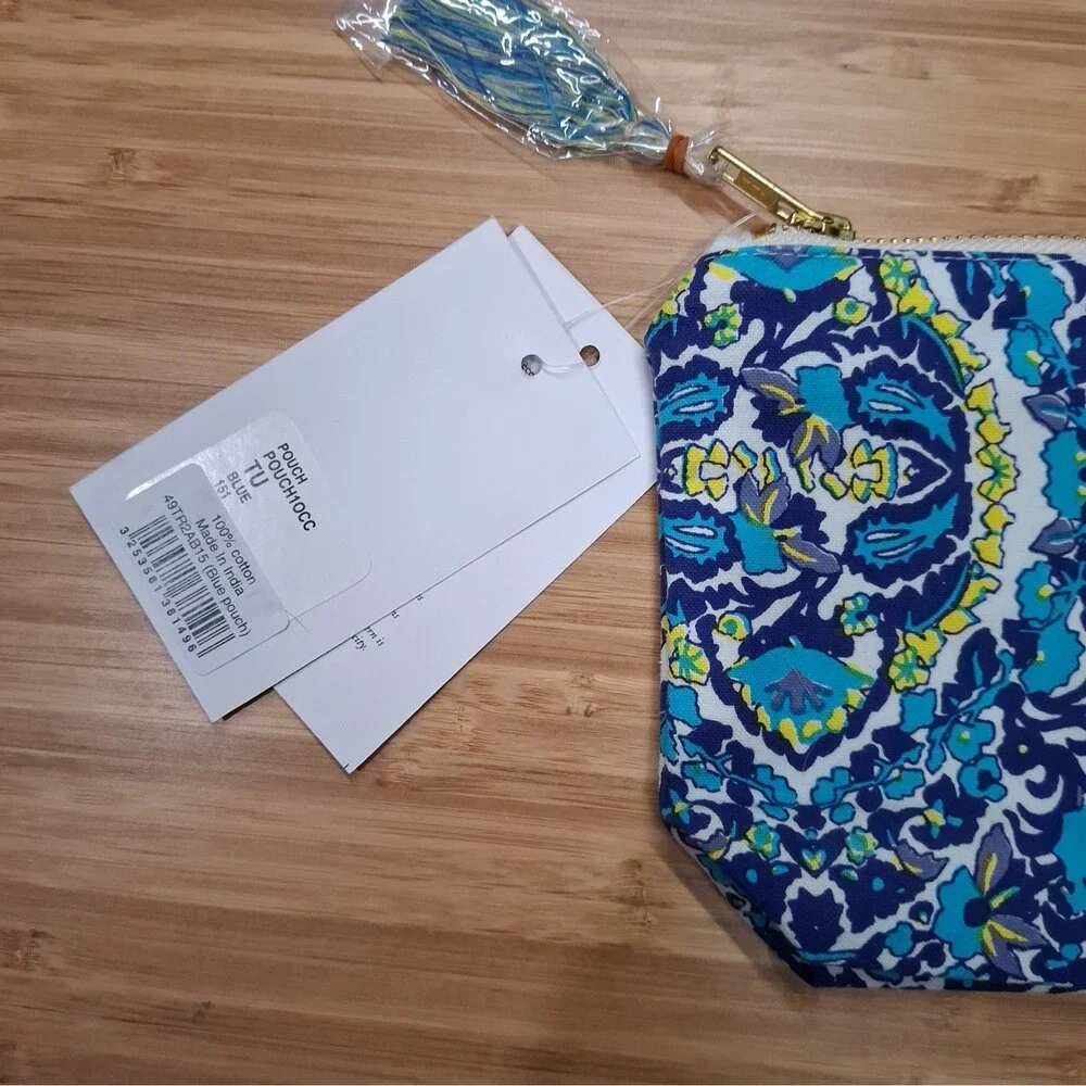 L'Occitane Cosmetic Pouch - New with tags! NWT - Antik Batik - floral
